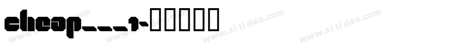 CHEAP___1字体转换