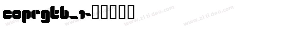 COPRGTB_1字体转换