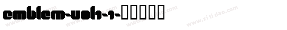 Emblem-vol1-1字体转换