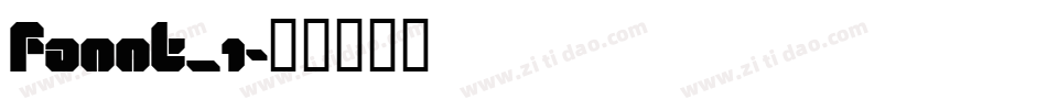 FANNT_1字体转换