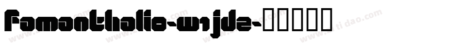 Famanthalio-w1Jdz字体转换