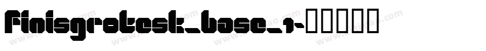 FinisGrotesk_base_1字体转换