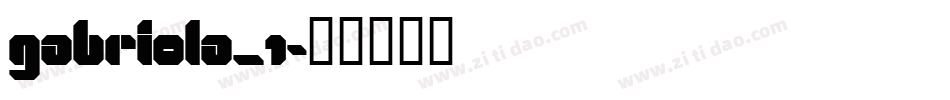 Gabriola_1字体转换