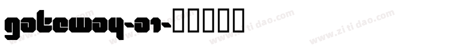Gateway-A1字体转换