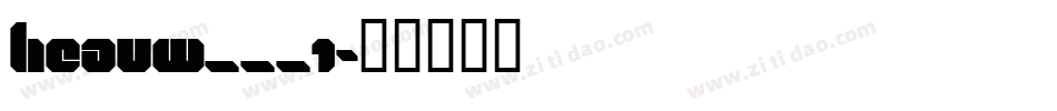 HEAVW___1字体转换