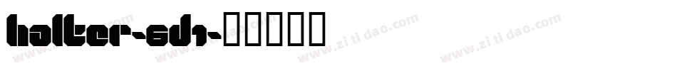 Halter-6d1字体转换