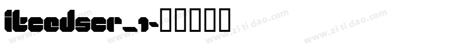 ITCEDSCR_1字体转换