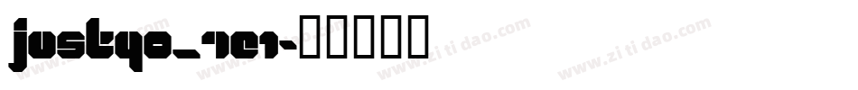 JUSTYO_7E1字体转换