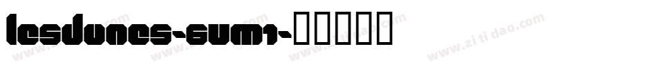 Lesdunes-6vM1字体转换