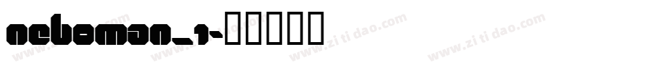 NEBOMAN_1字体转换