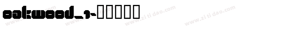 OAKWOOD_1字体转换