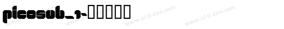 PICOSUB_1字体转换