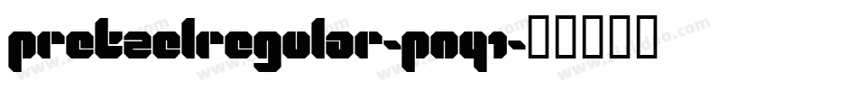 PretzelRegular-pny1字体转换