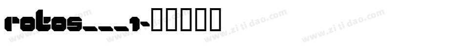 ROTOS___1字体转换