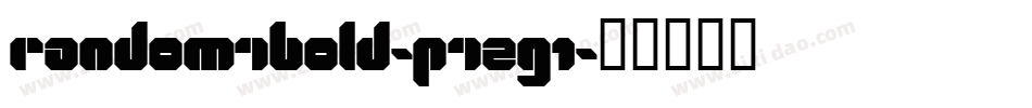 Random7Bold-p7ZG1字体转换