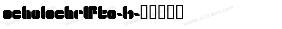 SchulschriftA-L1字体转换