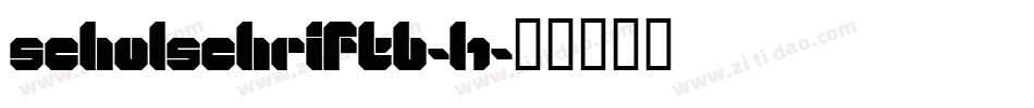 SchulschriftB-L1字体转换