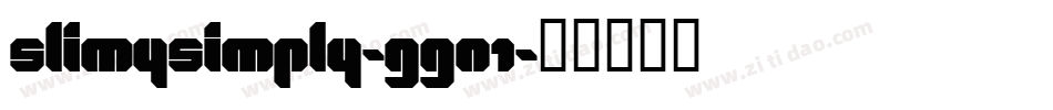 SlimySimply-ggn1字体转换