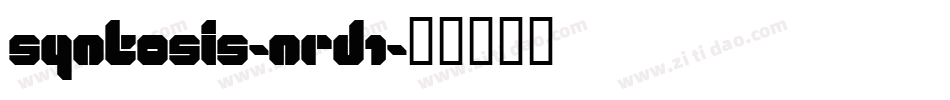Syntosis-nRD1字体转换