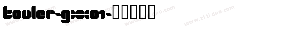 Tauler-gxxA1字体转换