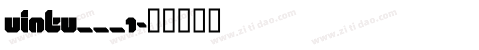 VINTV___1字体转换