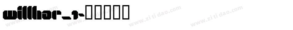 WILLHAR_1字体转换