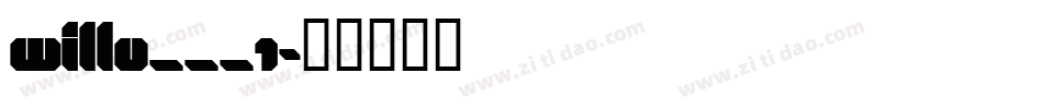 WILLU___1字体转换