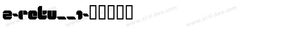 Z-RETV__1字体转换