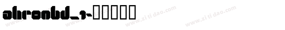 ahronbd_1字体转换