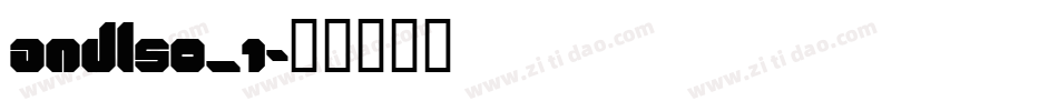 andlso_1字体转换