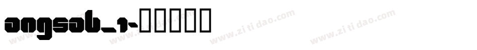 angsab_1字体转换