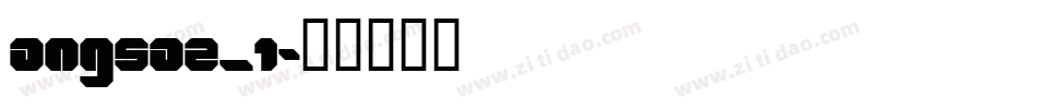angsaz_1字体转换