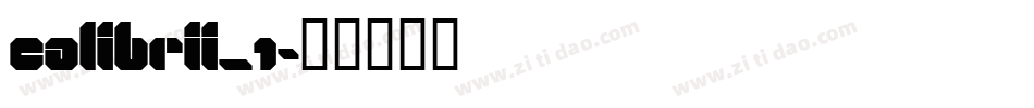 calibrii_1字体转换