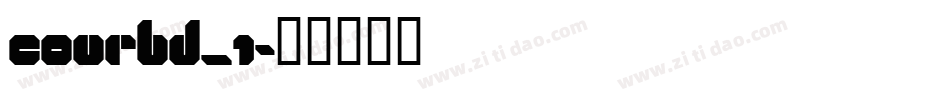 courbd_1字体转换