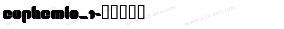 euphemia_1字体转换