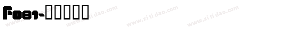 f081字体转换