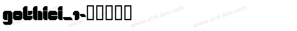 gothici_1字体转换