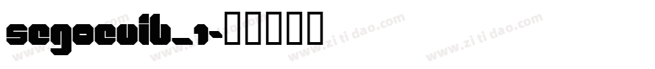 segoeuib_1字体转换