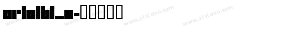 arialbi_2字体转换