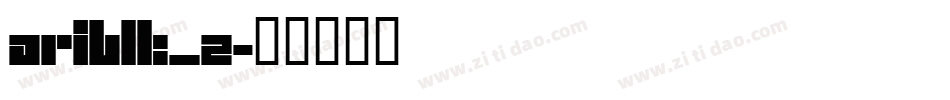 ariblk_2字体转换