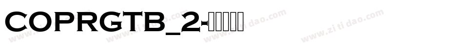 COPRGTB_2字体转换