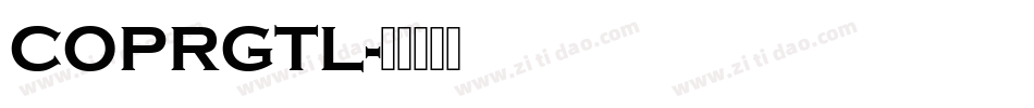 COPRGTL字体转换