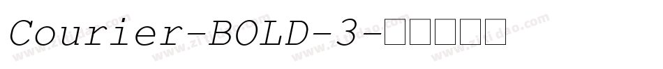 Courier-BOLD-3字体转换