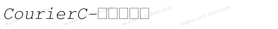CourierC字体转换