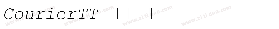 CourierTT字体转换