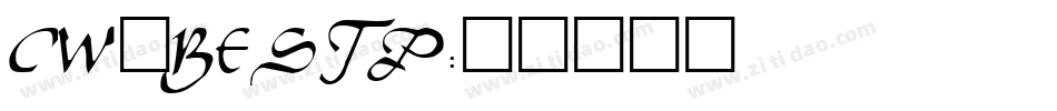CW_RESTP字体转换