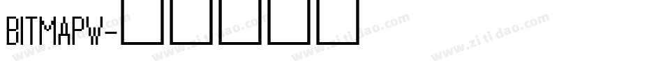 BITMAPW字体转换