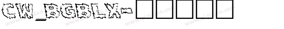 CW_BGBLX字体转换