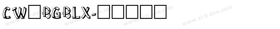 CW_BGBLX字体转换
