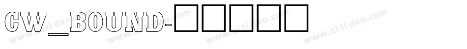 CW_BOUND字体转换